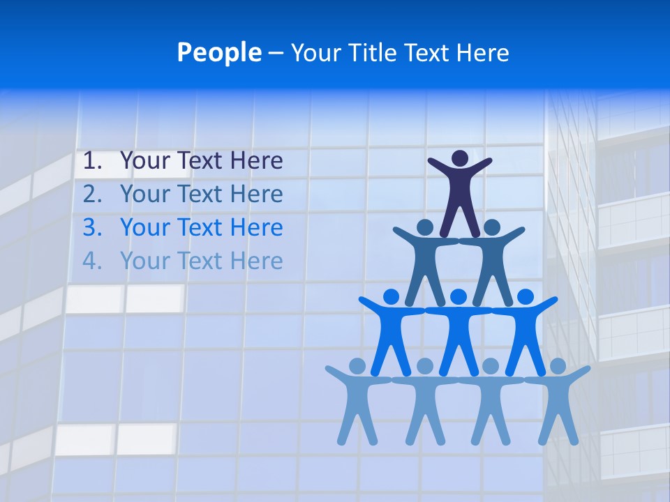 Real Estate Reflective Downtown PowerPoint Template