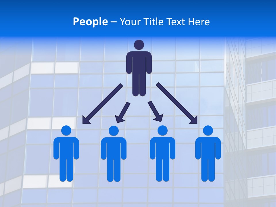 Real Estate Reflective Downtown PowerPoint Template