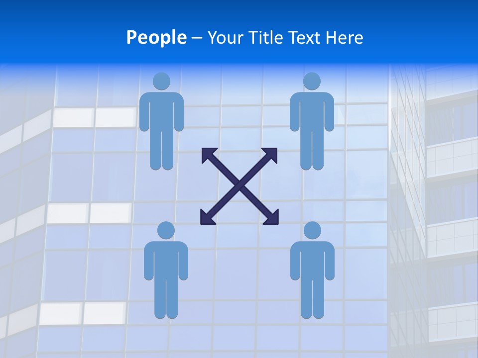 Real Estate Reflective Downtown PowerPoint Template