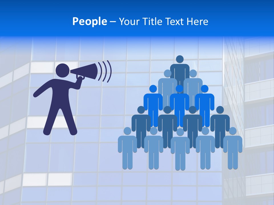 Real Estate Reflective Downtown PowerPoint Template