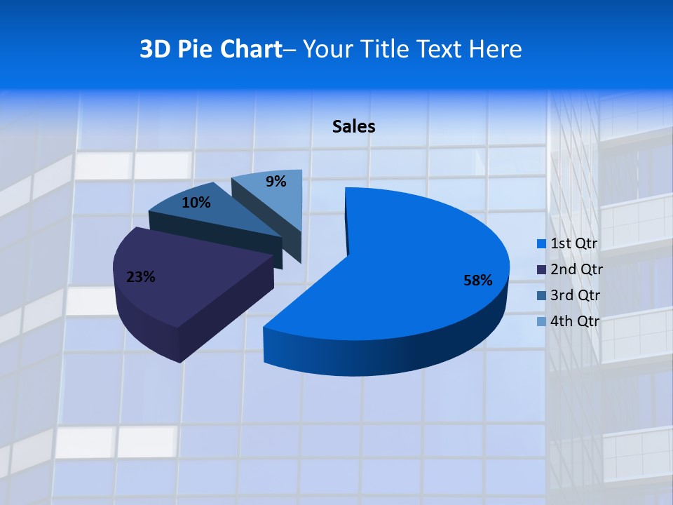 Real Estate Reflective Downtown PowerPoint Template