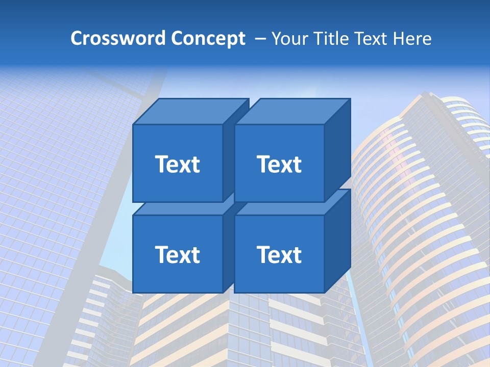 Azure Evening Built PowerPoint Template