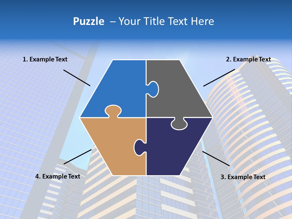 Azure Evening Built PowerPoint Template