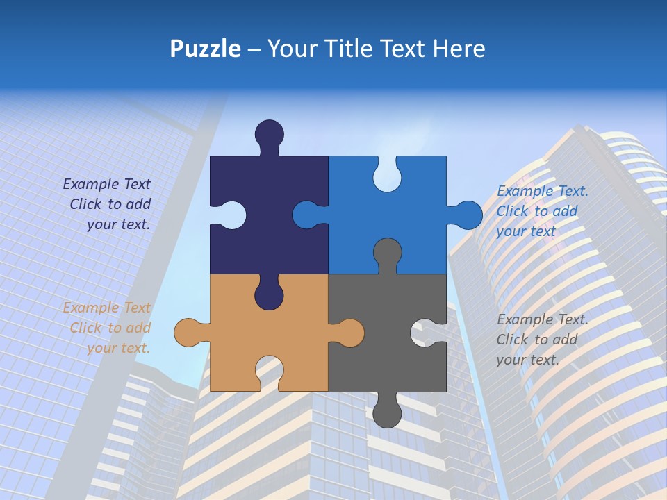 Azure Evening Built PowerPoint Template