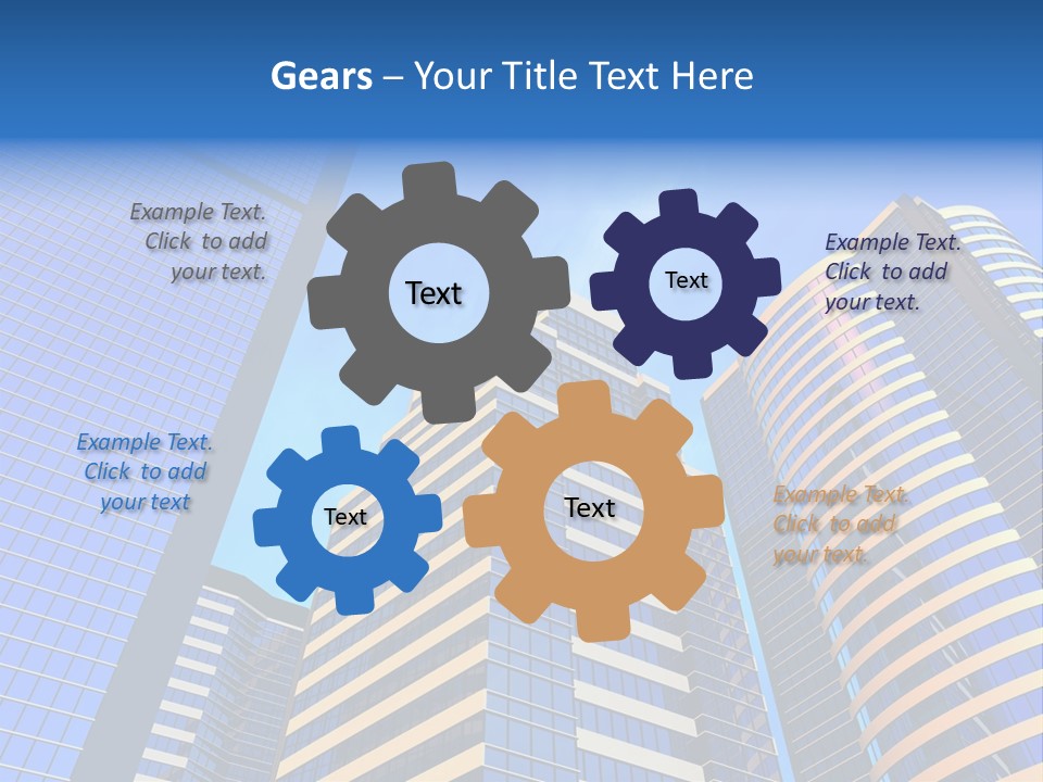 Azure Evening Built PowerPoint Template