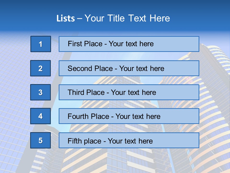 Azure Evening Built PowerPoint Template