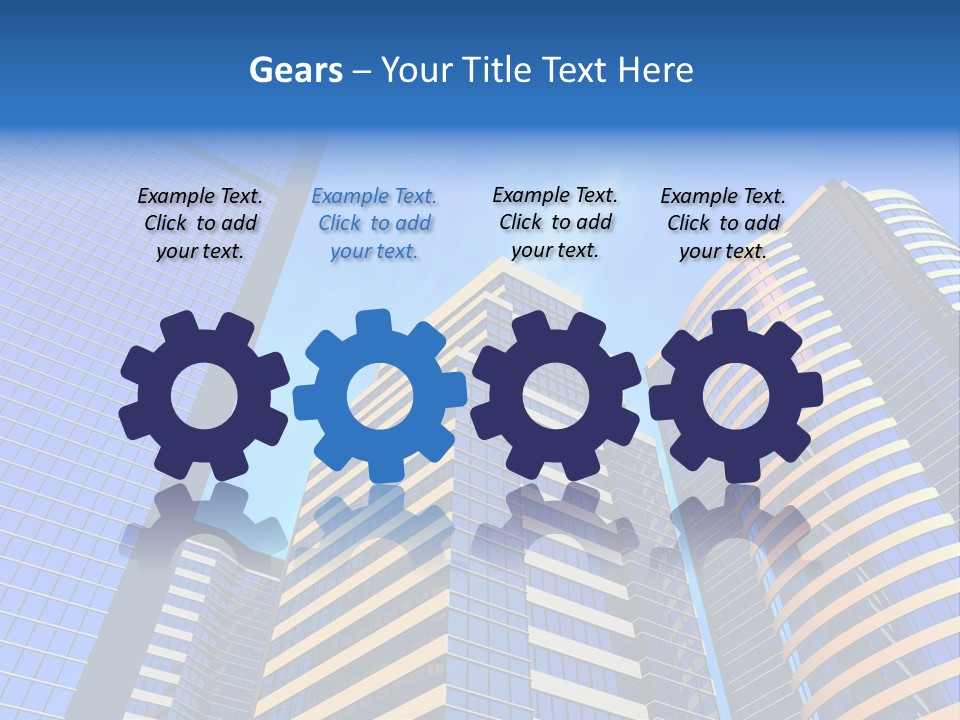 Azure Evening Built PowerPoint Template