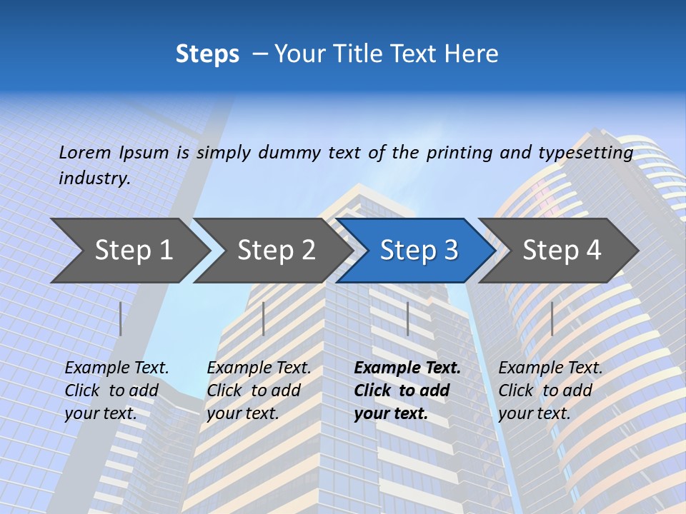 Azure Evening Built PowerPoint Template