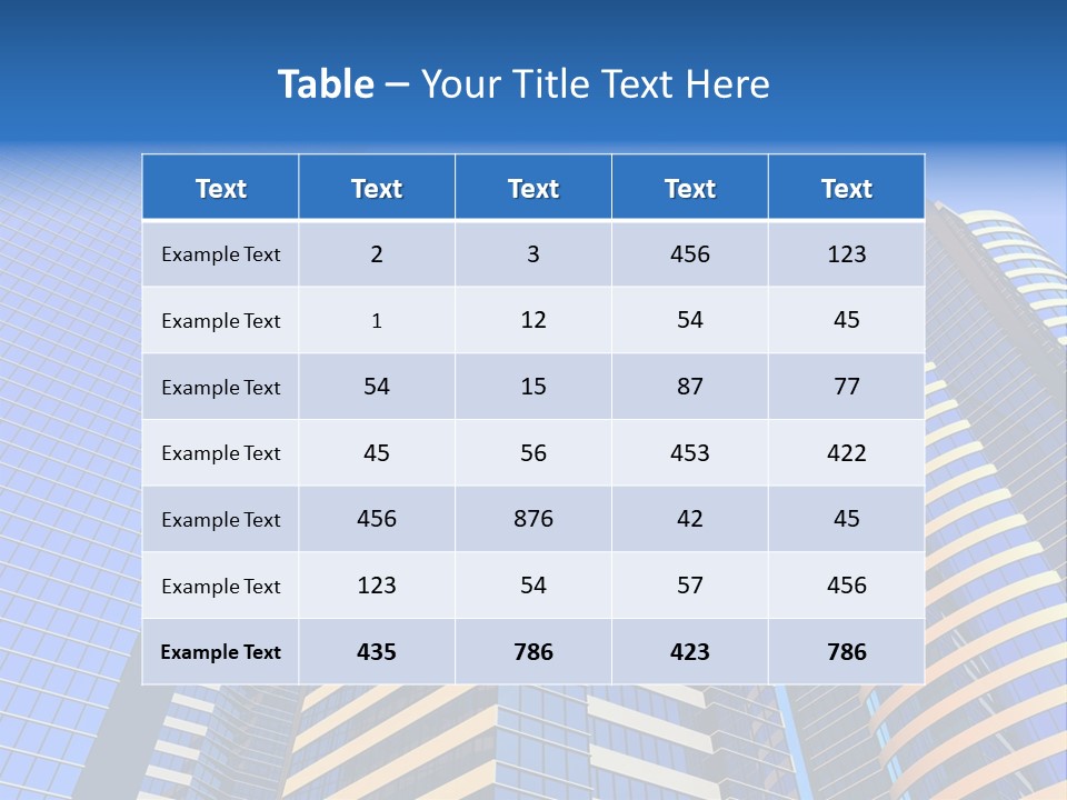 Azure Evening Built PowerPoint Template