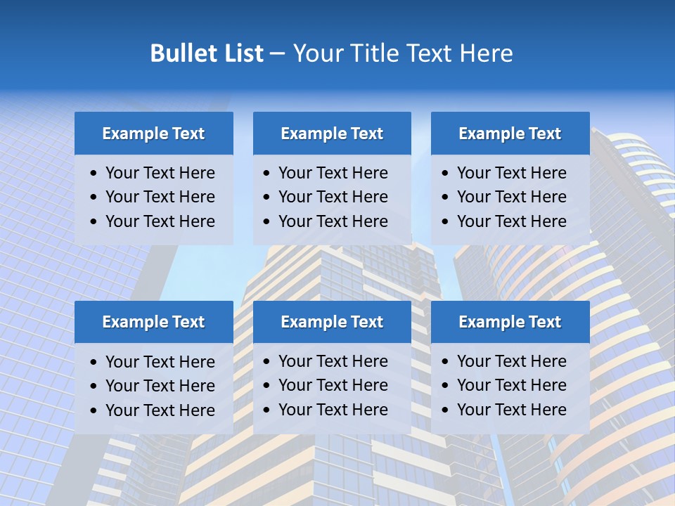Azure Evening Built PowerPoint Template