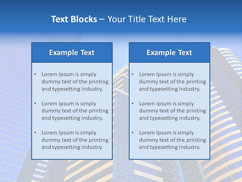 Azure Evening Built PowerPoint Template