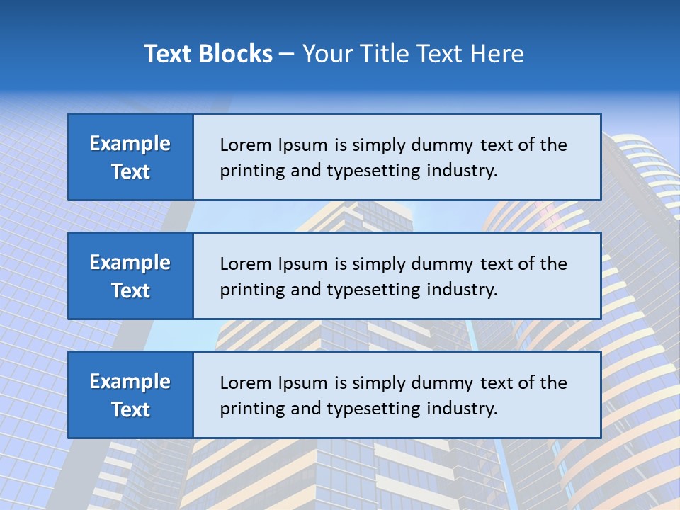 Azure Evening Built PowerPoint Template