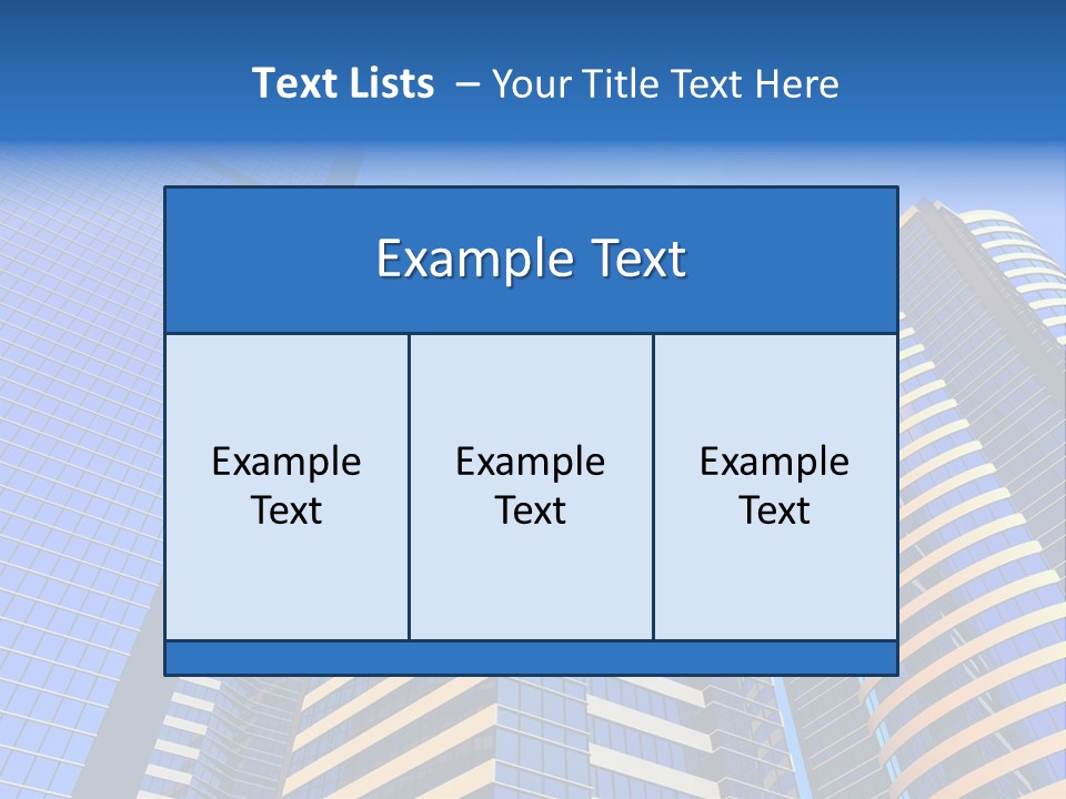 Azure Evening Built PowerPoint Template