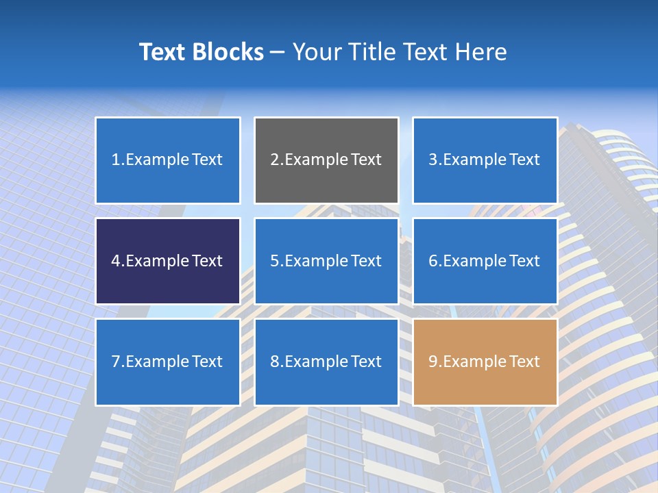 Azure Evening Built PowerPoint Template