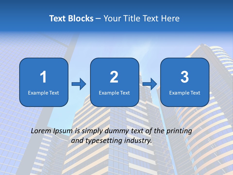 Azure Evening Built PowerPoint Template