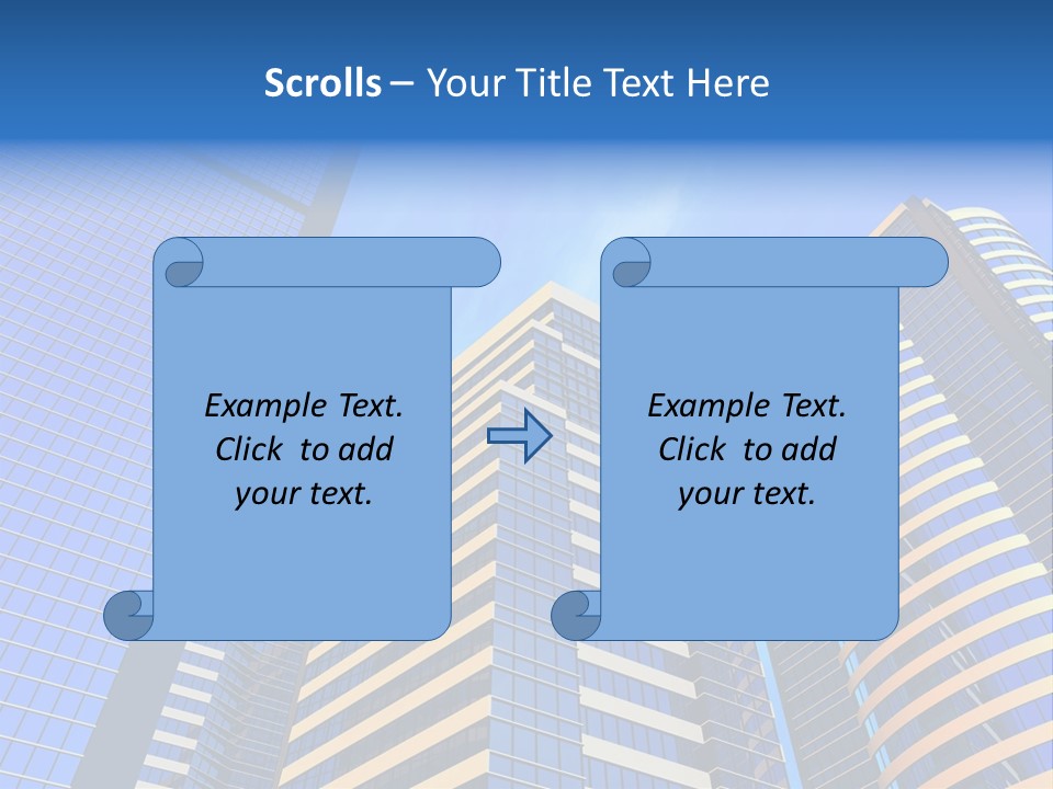 Azure Evening Built PowerPoint Template