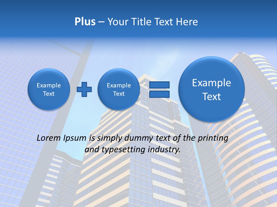 Azure Evening Built PowerPoint Template