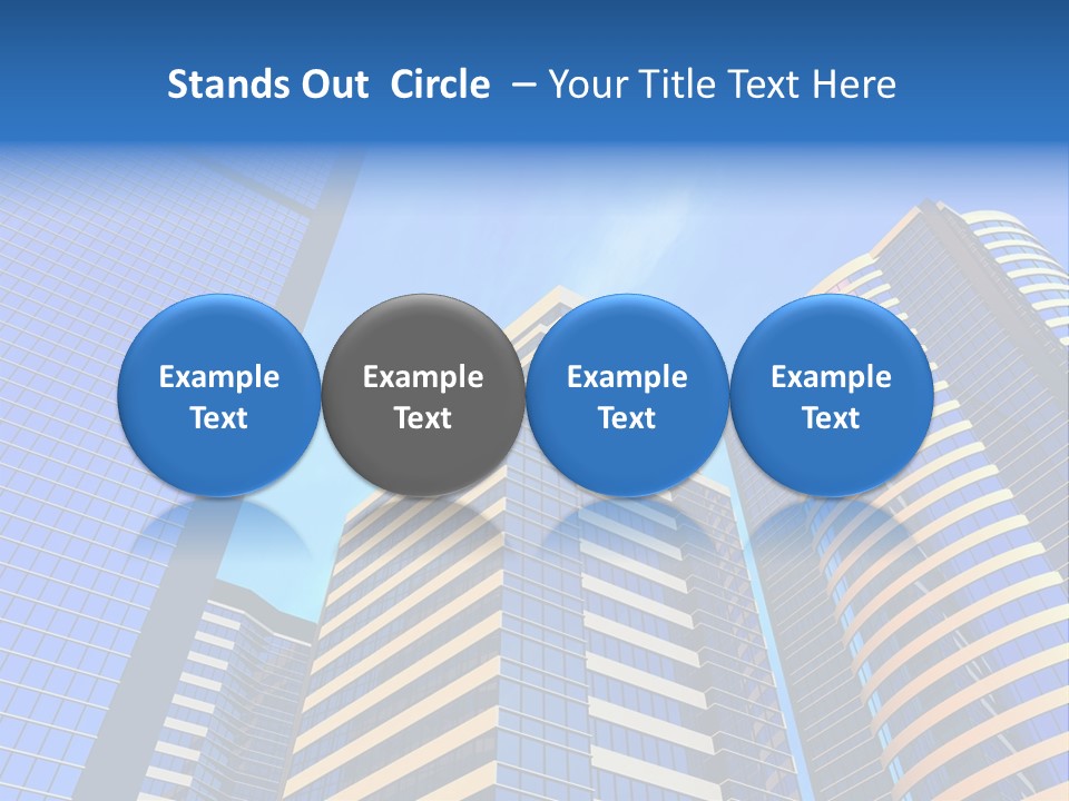Azure Evening Built PowerPoint Template