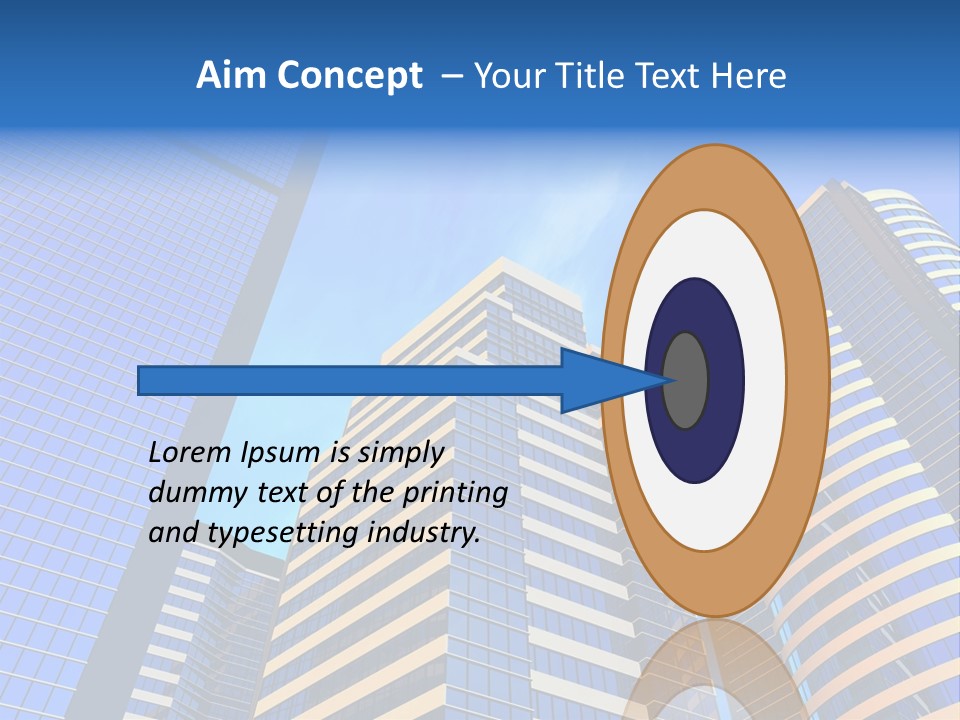 Azure Evening Built PowerPoint Template