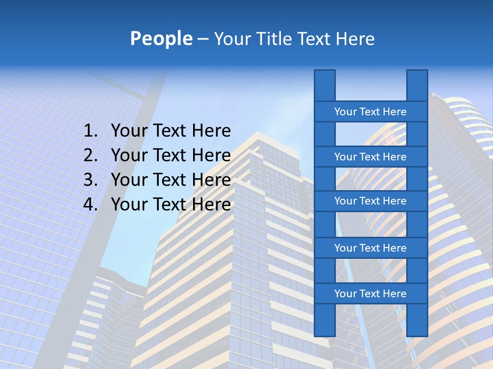 Azure Evening Built PowerPoint Template