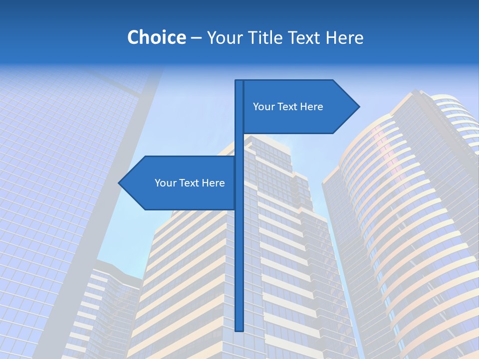 Azure Evening Built PowerPoint Template