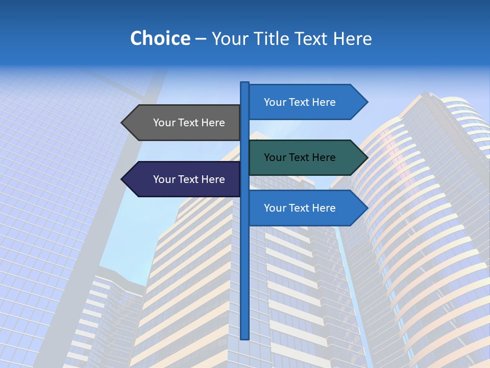 Azure Evening Built PowerPoint Template