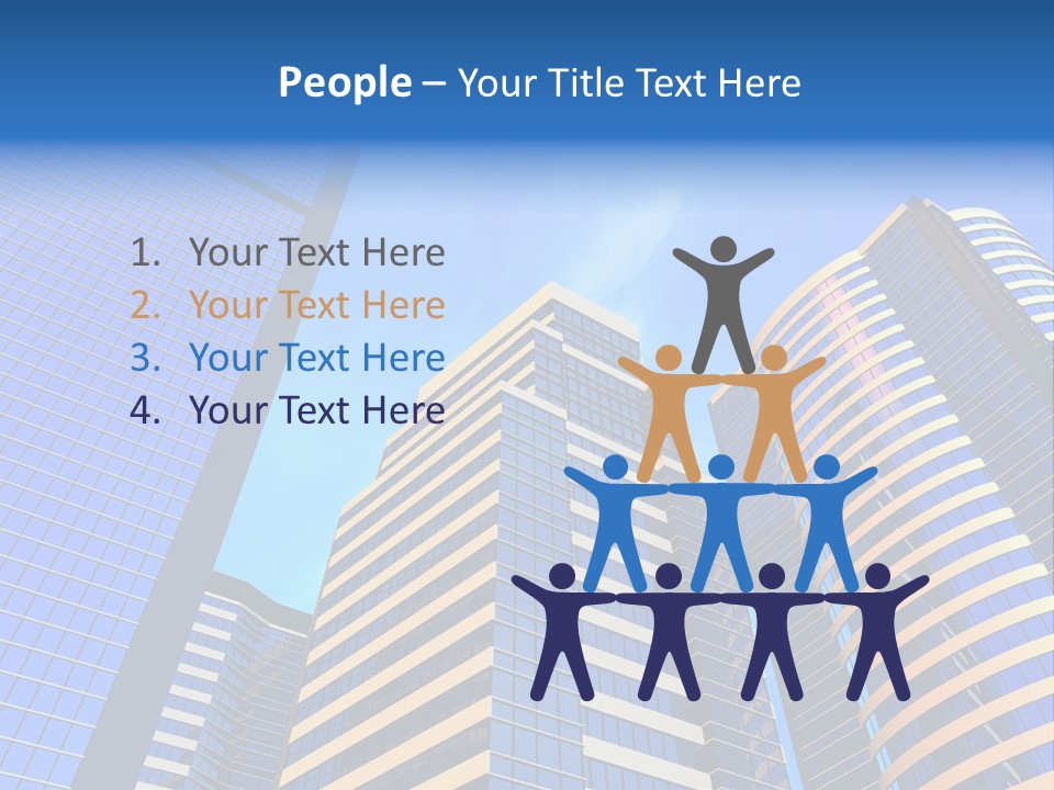 Azure Evening Built PowerPoint Template