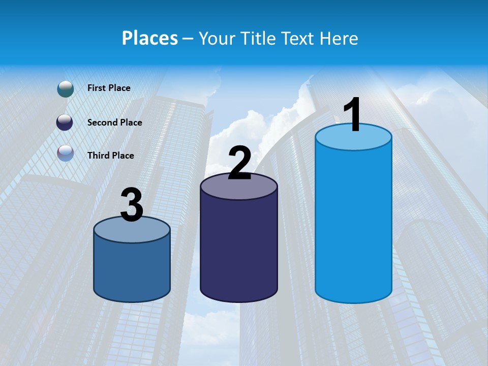 Skyscrapers Render Tall PowerPoint Template