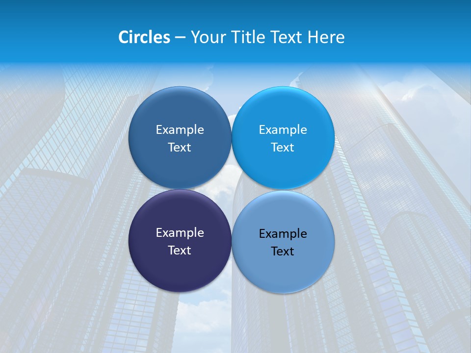 Skyscrapers Render Tall PowerPoint Template
