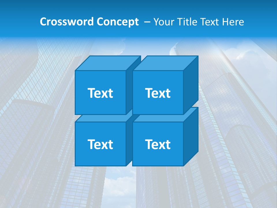 Skyscrapers Render Tall PowerPoint Template