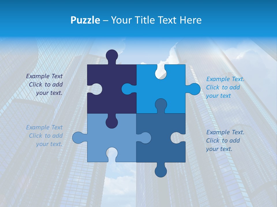 Skyscrapers Render Tall PowerPoint Template