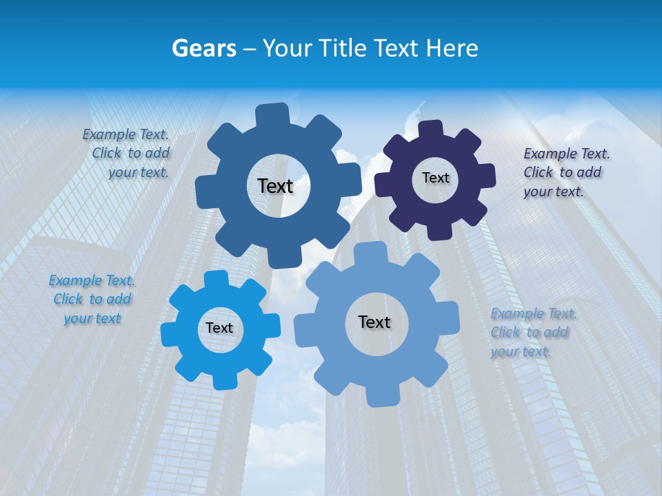 Skyscrapers Render Tall PowerPoint Template