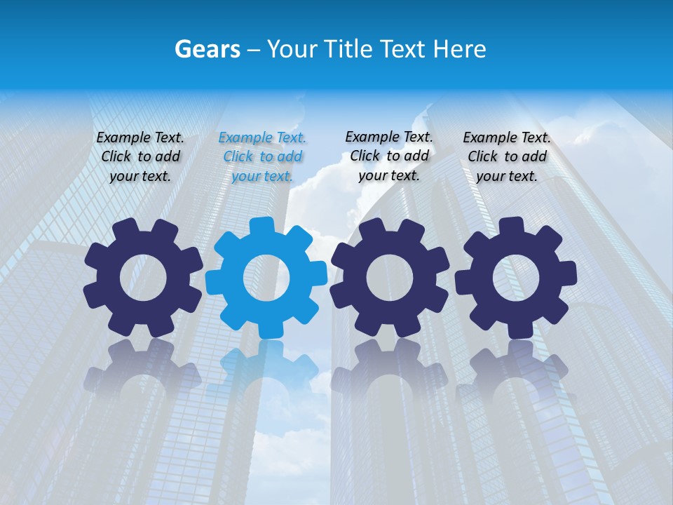 Skyscrapers Render Tall PowerPoint Template