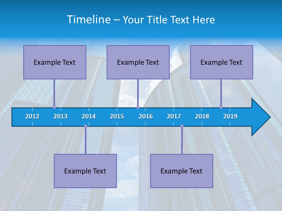 Skyscrapers Render Tall PowerPoint Template