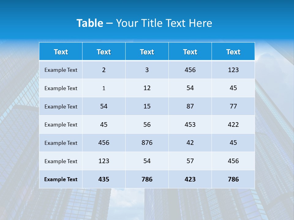 Skyscrapers Render Tall PowerPoint Template