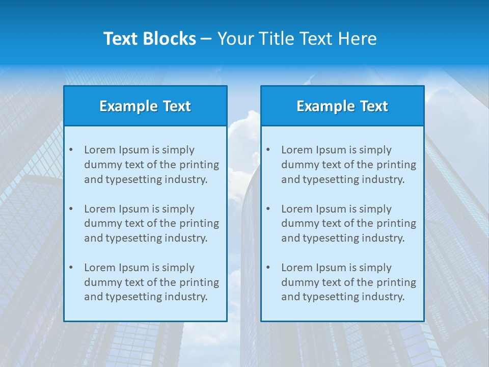 Skyscrapers Render Tall PowerPoint Template