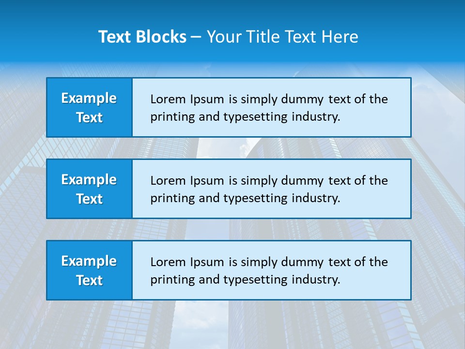 Skyscrapers Render Tall PowerPoint Template