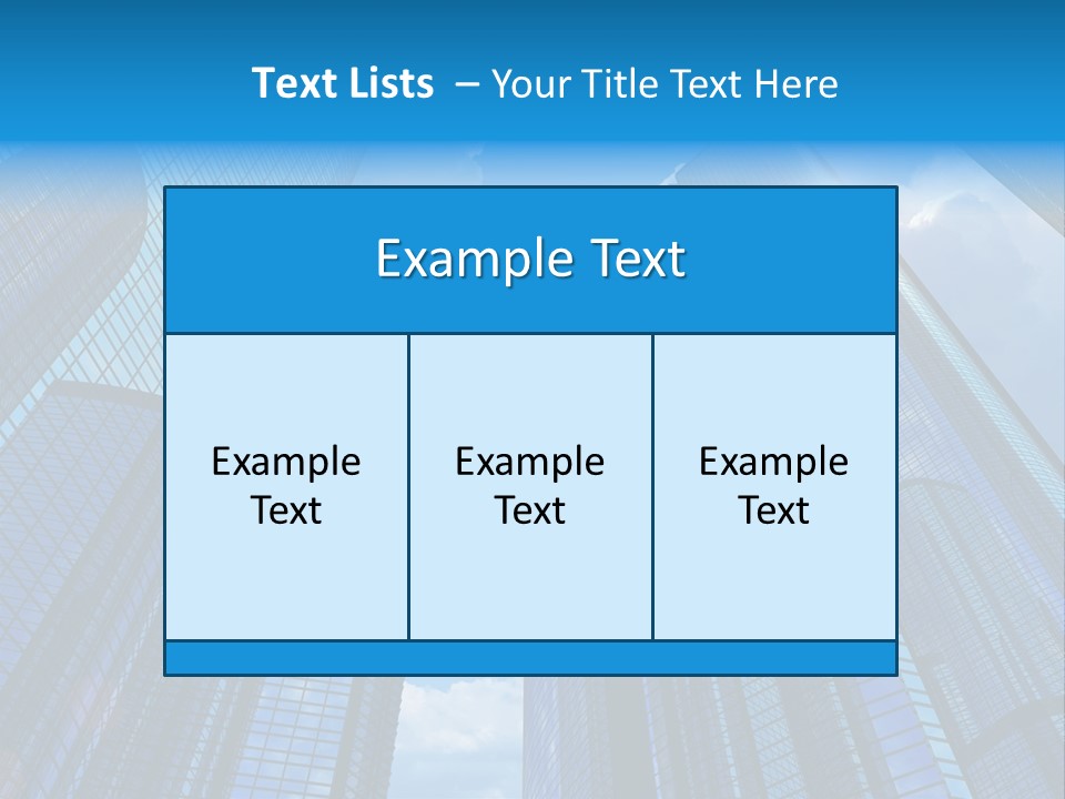 Skyscrapers Render Tall PowerPoint Template