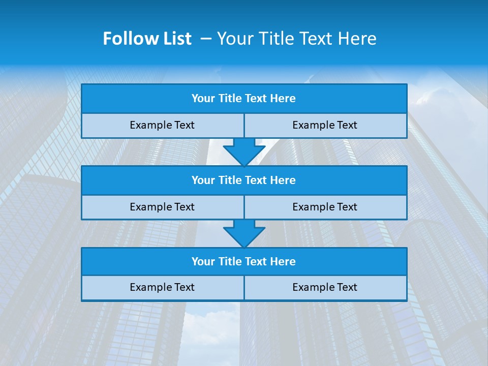 Skyscrapers Render Tall PowerPoint Template