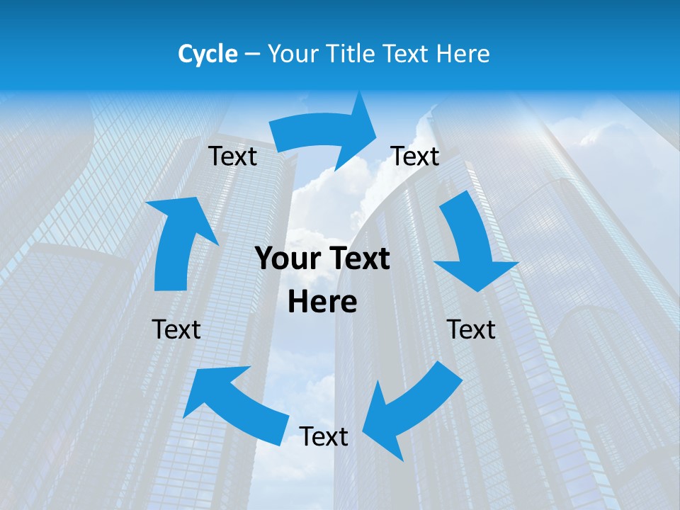 Skyscrapers Render Tall PowerPoint Template