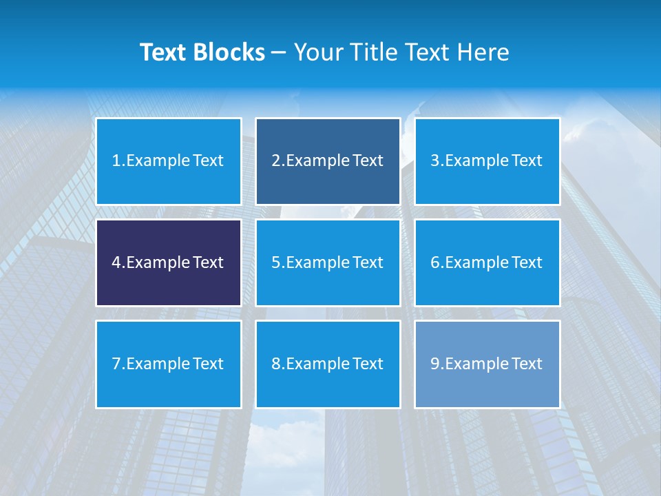 Skyscrapers Render Tall PowerPoint Template