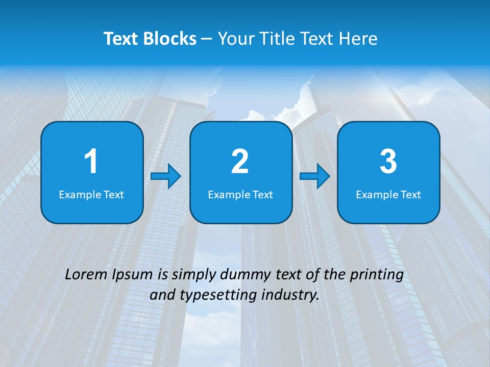 Skyscrapers Render Tall PowerPoint Template