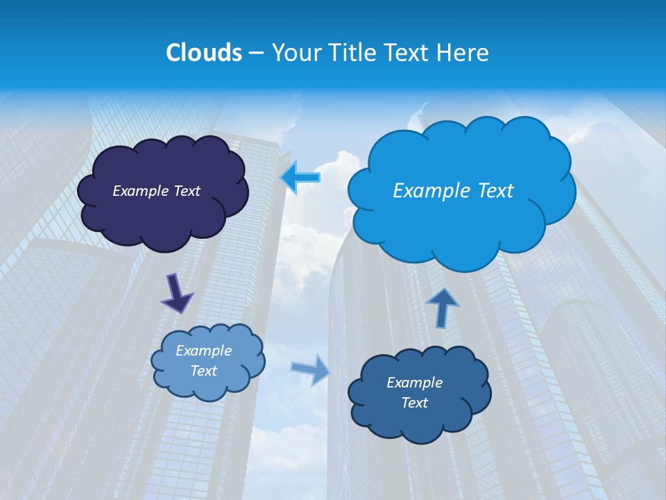 Skyscrapers Render Tall PowerPoint Template