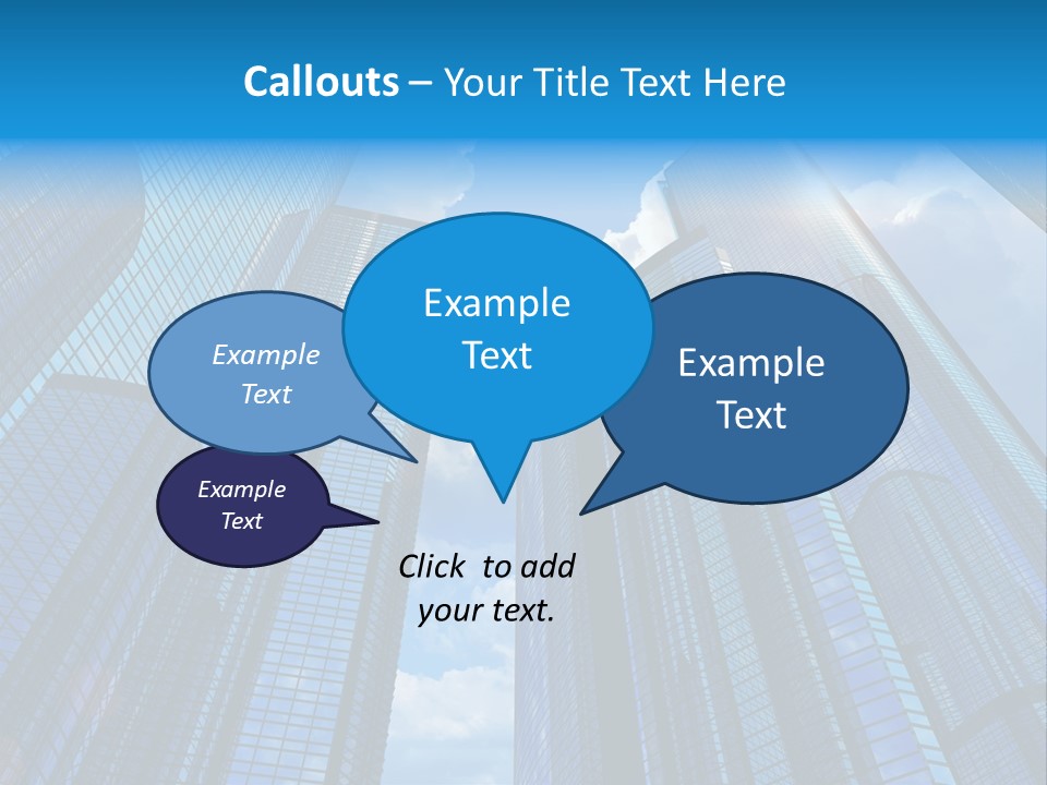Skyscrapers Render Tall PowerPoint Template