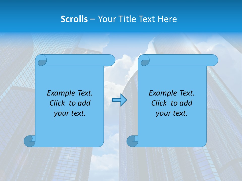 Skyscrapers Render Tall PowerPoint Template
