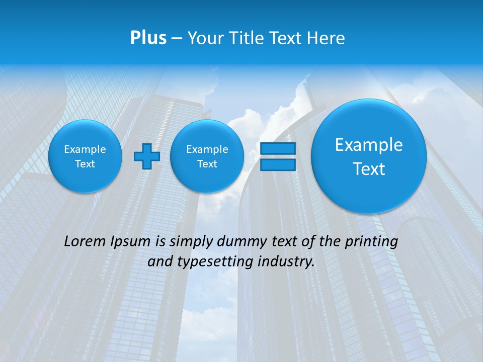 Skyscrapers Render Tall PowerPoint Template