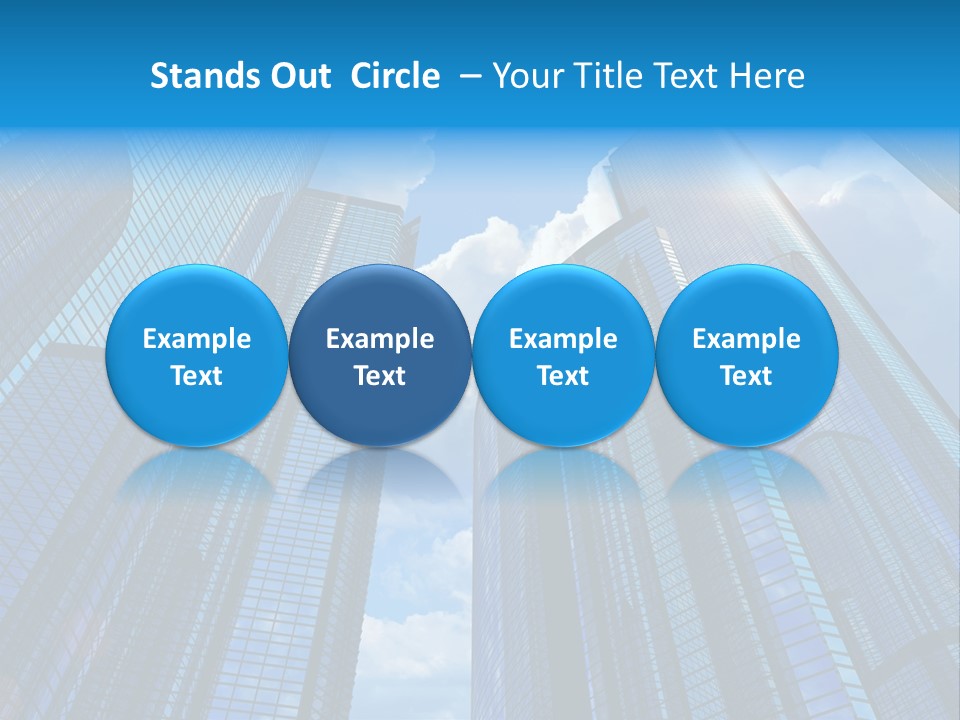Skyscrapers Render Tall PowerPoint Template