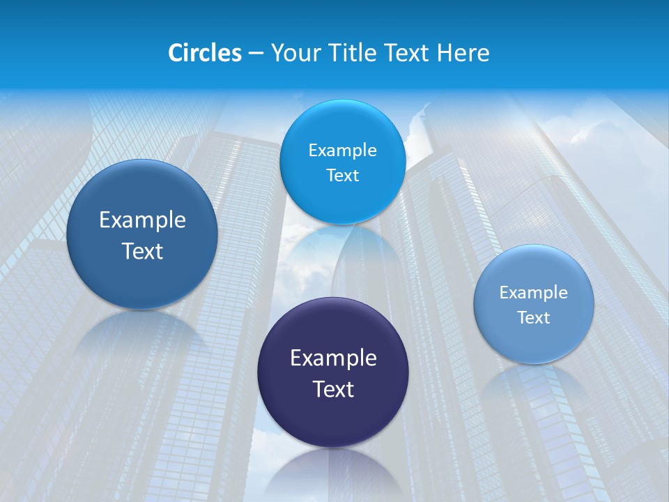 Skyscrapers Render Tall PowerPoint Template