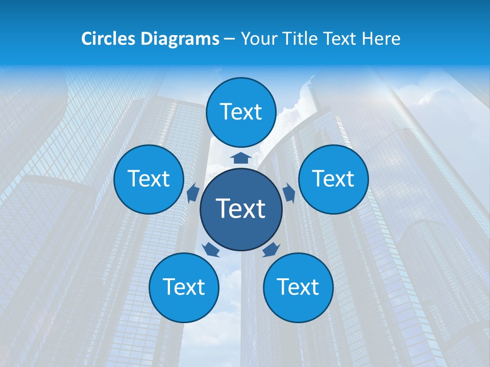 Skyscrapers Render Tall PowerPoint Template