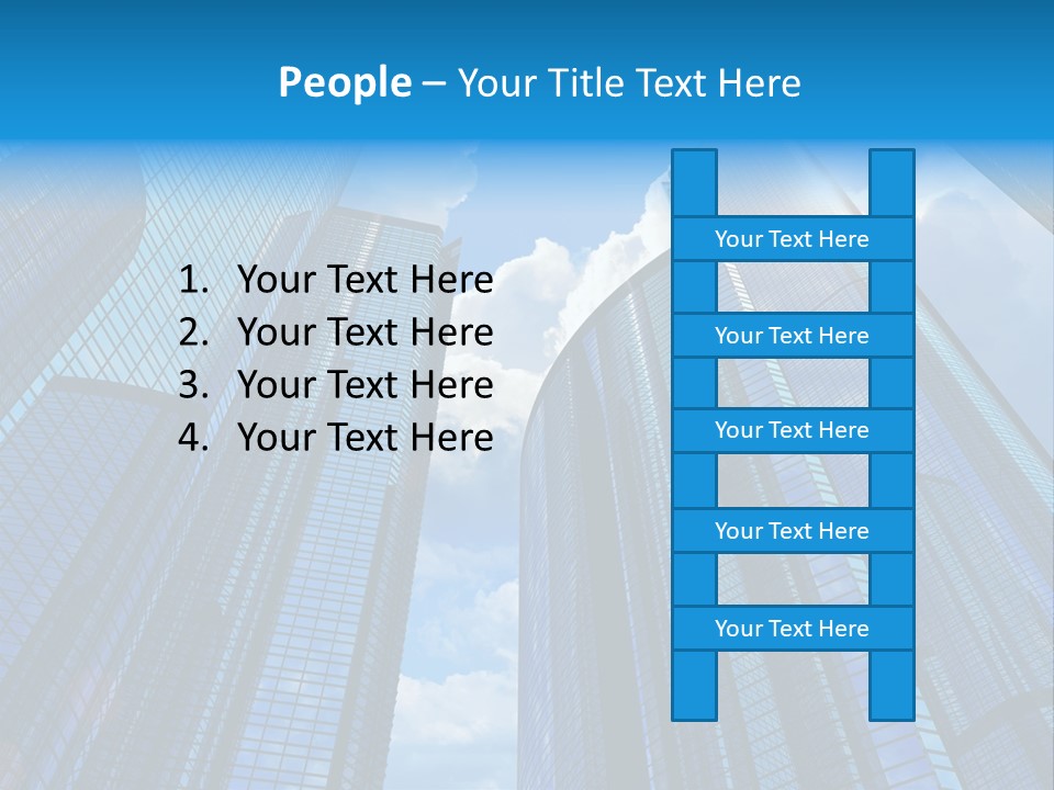 Skyscrapers Render Tall PowerPoint Template